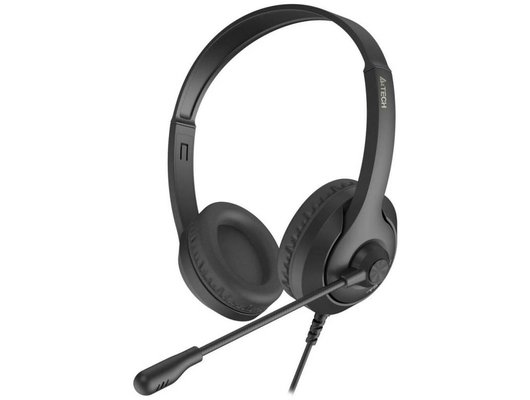 Наушники с микрофоном проводные A4Tech Fstyler FH100i черный (FH100I (STONE BLACK))